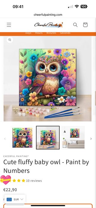 CHEERFUL PAINTING - Tela de pintura por numeros