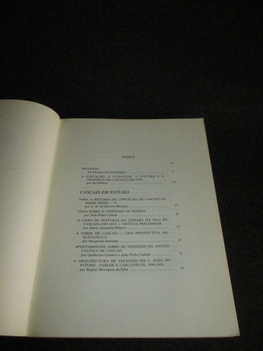 Livro Arquivo de Cascais Boletim Cultural do Município nº 7