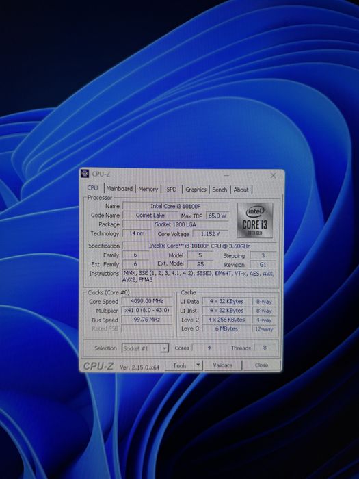 Intel Core i3 10100F