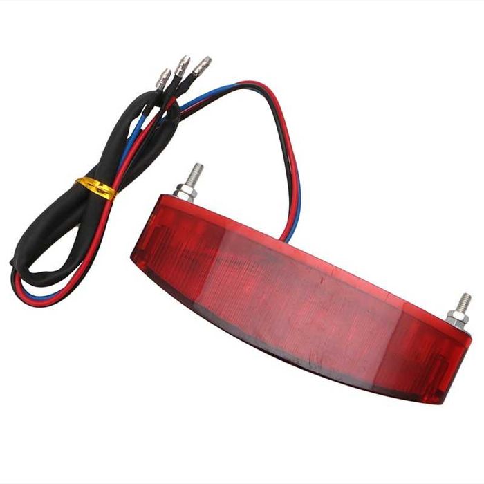Farolim traseiro LED para moto com luz de Matrícula
