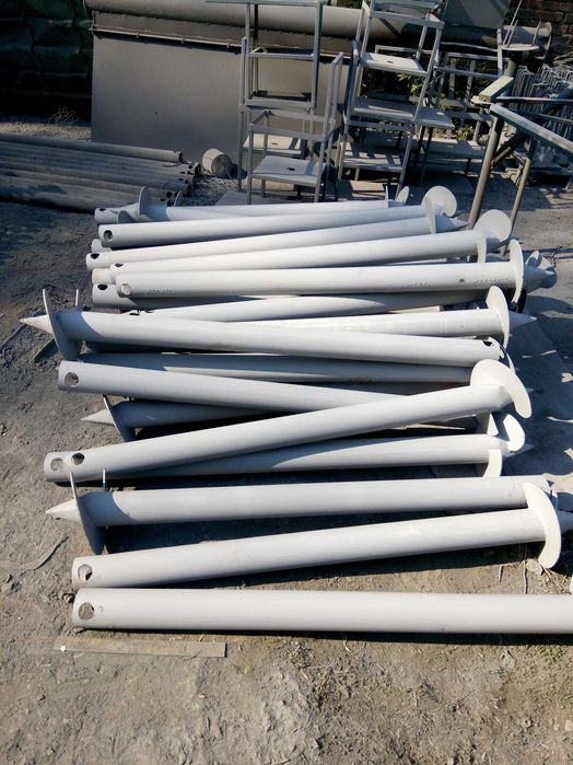 Одновіткова паля, сваи, геошуруп, многовитковая свая, палі