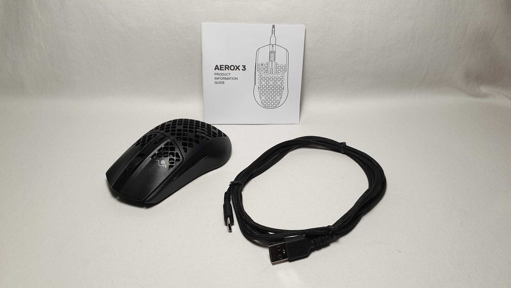 Mysz przewodowa SteelSeries Aerox 3 sensor optyczny jak NOWA.