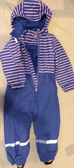 Комбинезон , сапоги б/у для девочки 4х лет,рост 104-110см