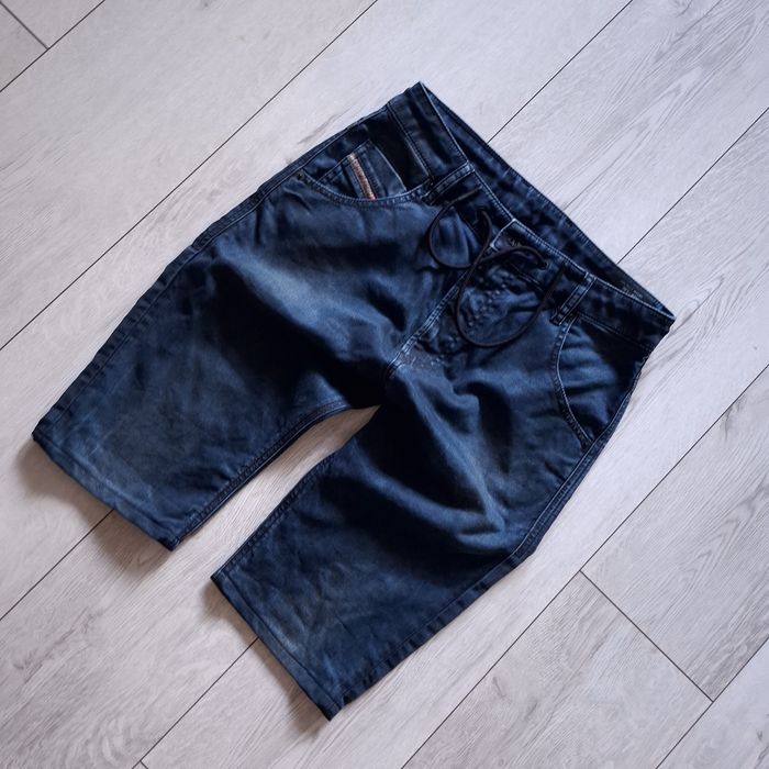 Diesel Krooley Jogging szorty jeansowe W28 L32 tapered JoggJeans granatowe denim