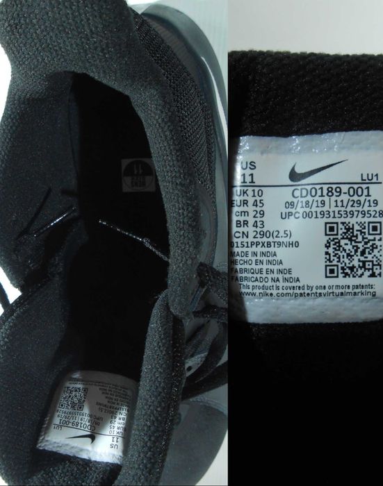 45 (29см) Кроссовки Nike Fly.By Mid Баскетбольні середні кросівки