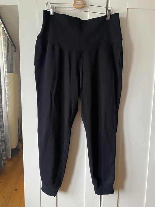 Czarne spodnie dresowe ciążowe XL 180 cm dresy ciązowe