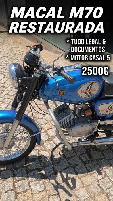 Macal M70 Restaurada | Motor Casal 5 | Impecável / Legalizada