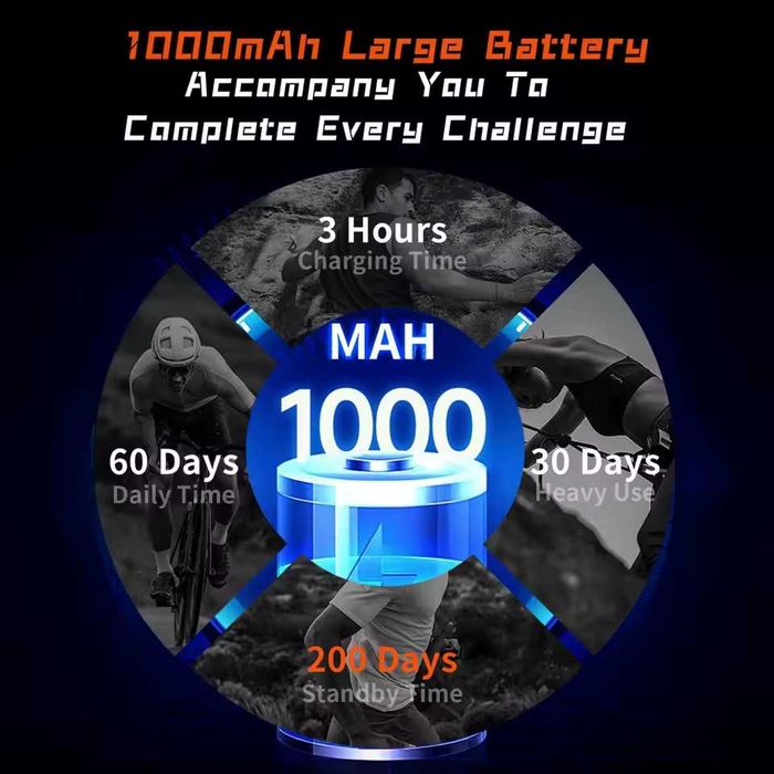 Смарт часы. LIGE V75 PRO. Compass. LED-фонарик. 1000mAh. Тактические.