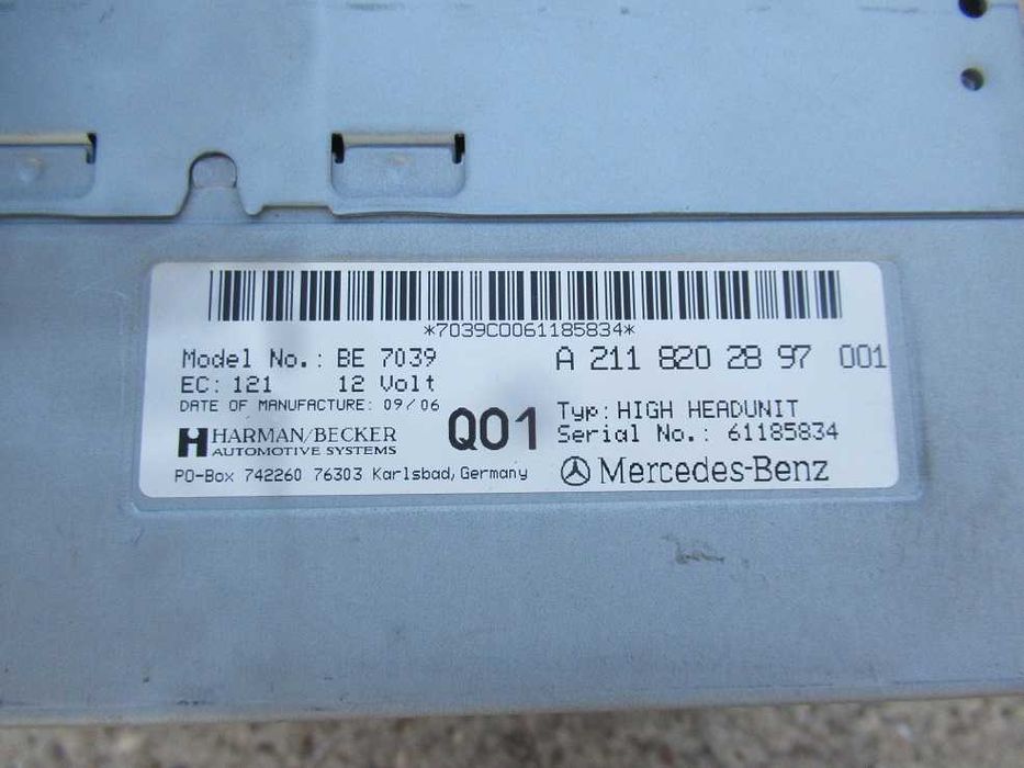 mercedes CLS 219 W211 radio nawigacja cd comand