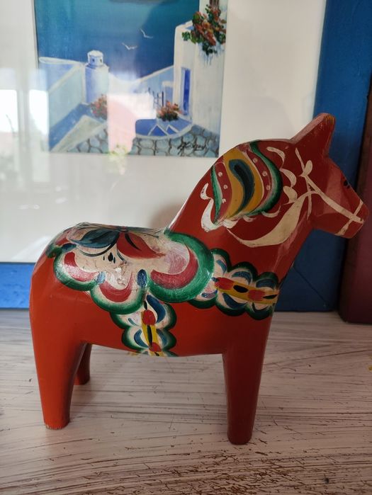 Konie koniki konisie na szczęście na prezent do ozdoby Dalahäst Dalarn