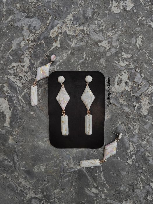 Ręcznie robione eleganckie kolczyki - Kate 01