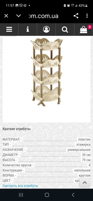 Етажерка поличка