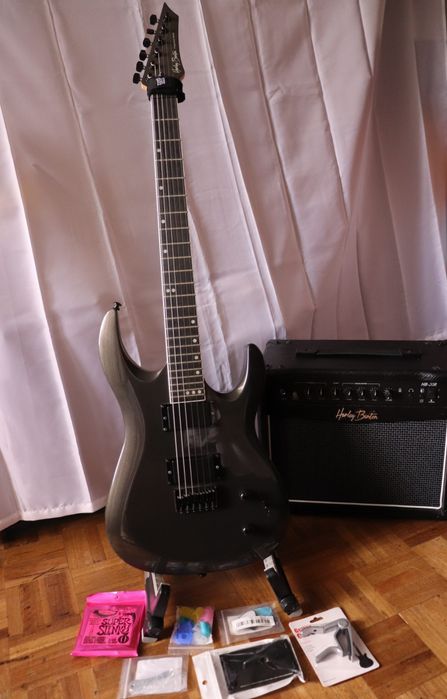 Guitarra elétrica Harley Benton R-446 Graphite Metallic