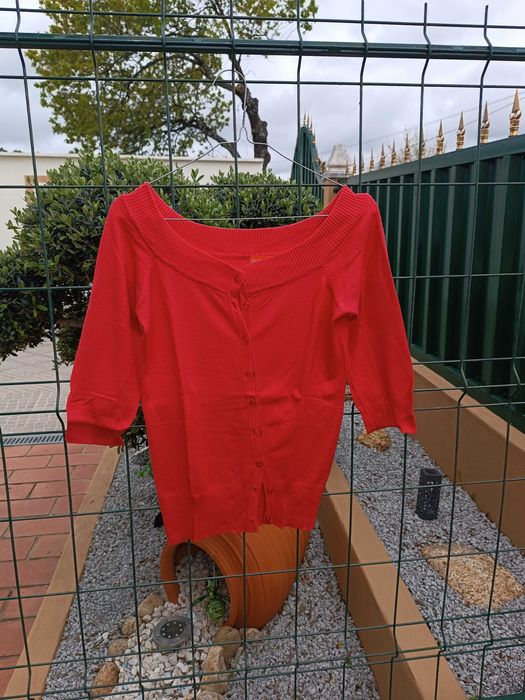 Cardigans (vermelho + amarelo)