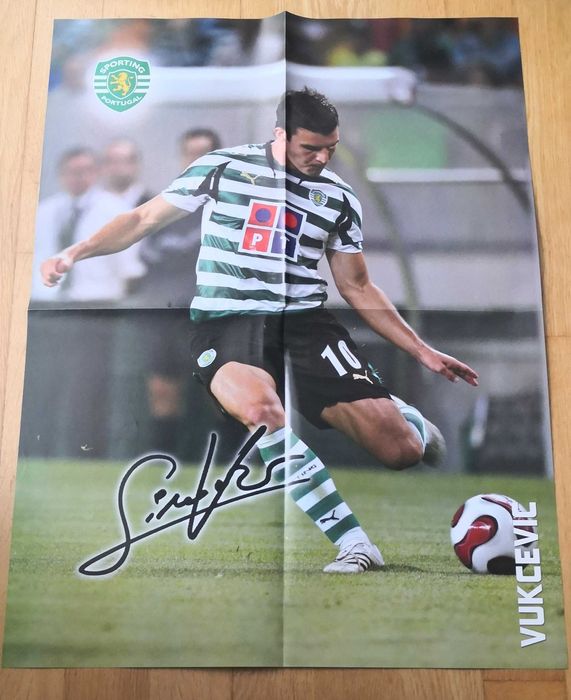 9 Posters Jogadores Sporting - Época 2007/2008 - Jornal O Jogo