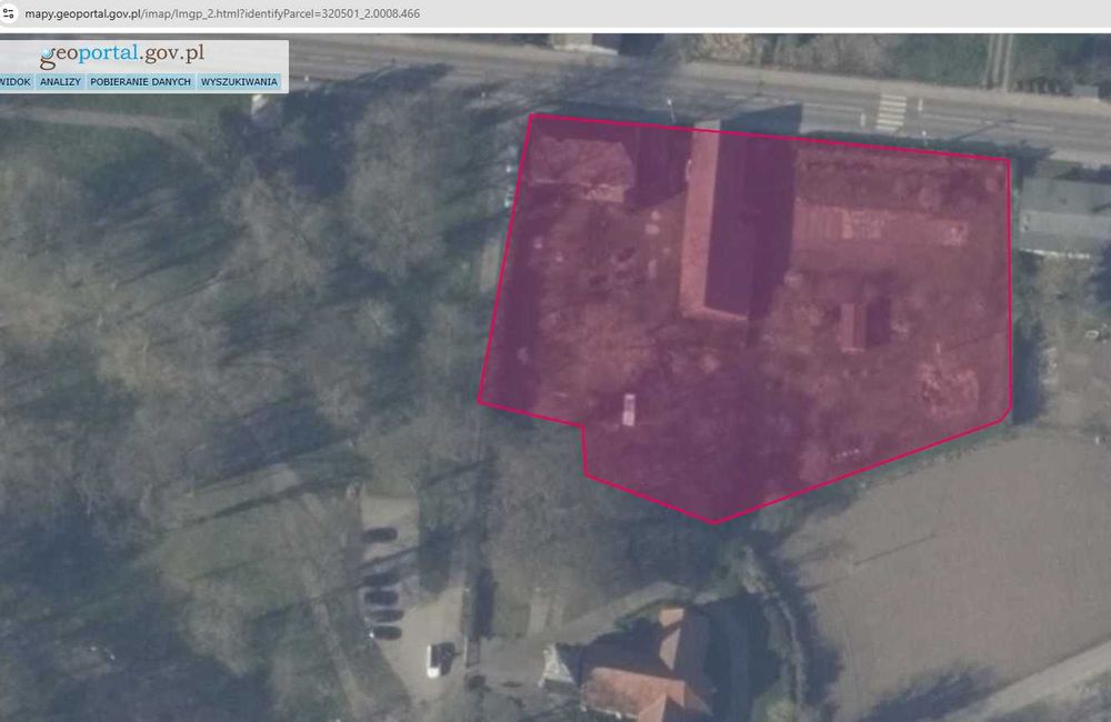 działka inwestycyjna 4230 m² w centrum Brojc