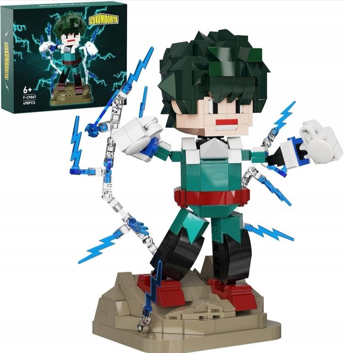 Nowe klocki anime DEKU Izuku Midoriya – 498 elementów