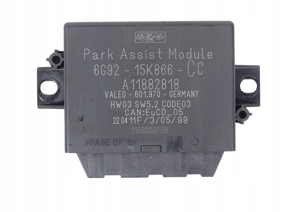 moduł sterownik parkowania pdc ford transit mk7 7 2006-2014