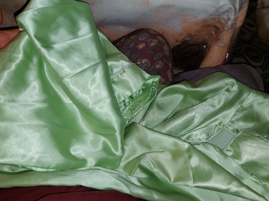Piżama satynowa dwuczęściowa