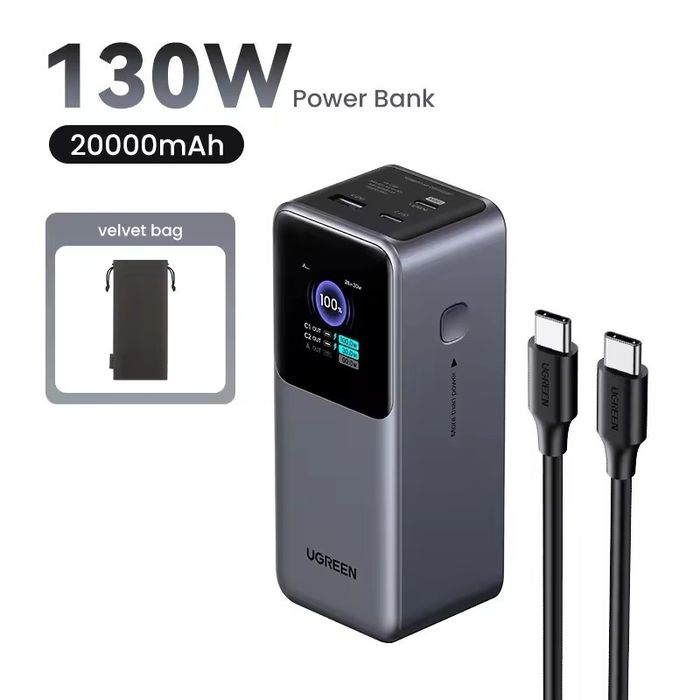 Повербанк UGREEN Nexode PB721 130W 20000 мАг  новий, запакований