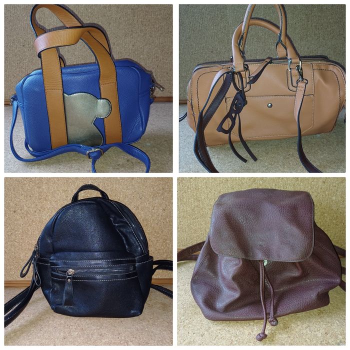 carteiras, mochilas, sacos, malas, em bom estado.