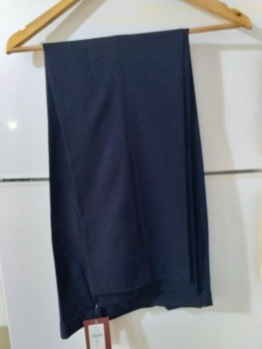 Calças de tecido fino