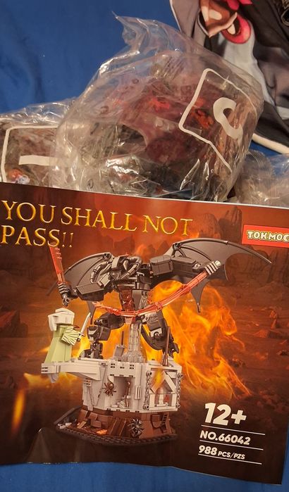 Klocki figurki zestaw władca pierścieni lotr balrog kontra Gandalf nr,2