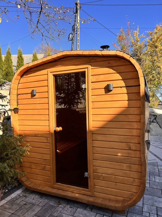 Sauna ogrodowa nowa, 6-osobowa 2,5x2 m-Podhale