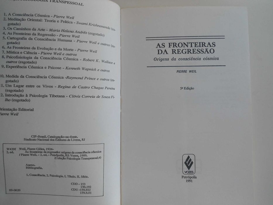 As Fronteiras da Regressão por Pierre Weil