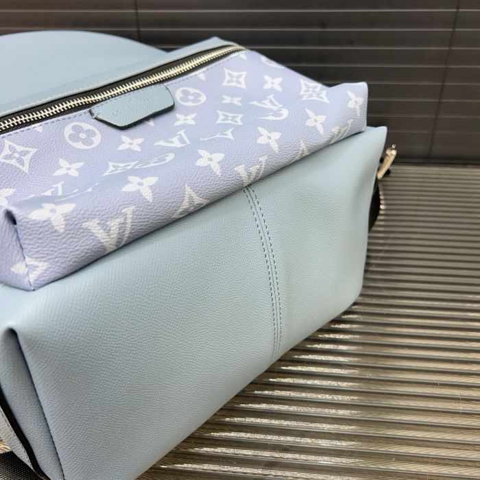 Louis Vuitton Discovery мужской рюкзак унисекс голубой оригинал