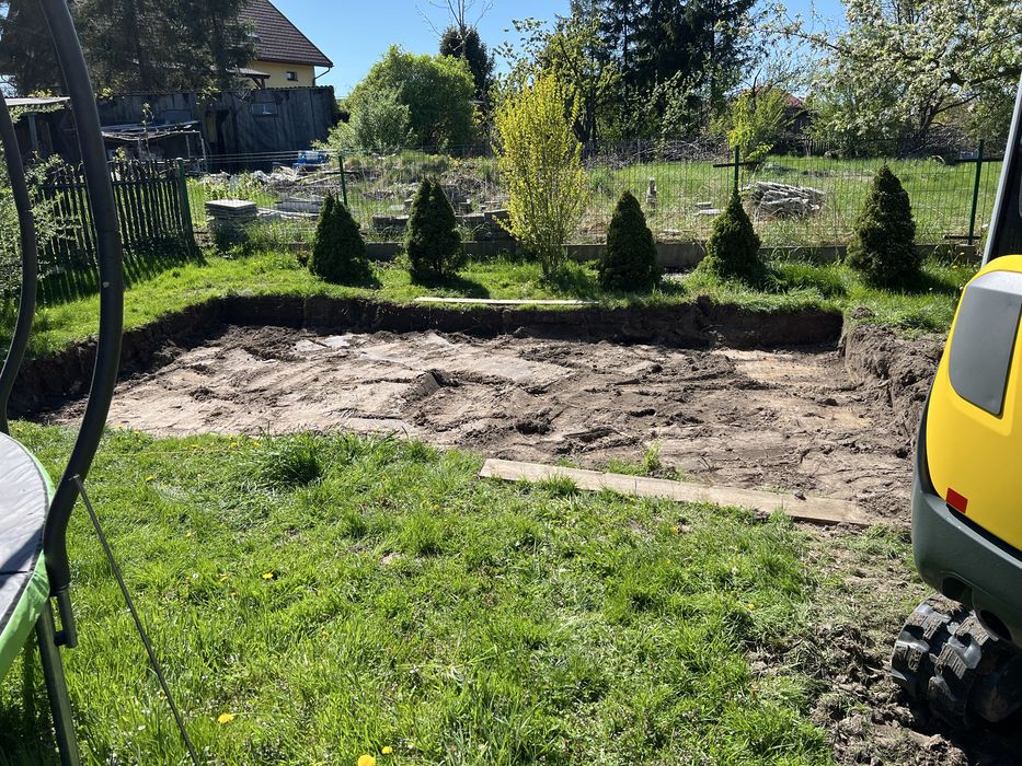 Usługi minikoparką, transport kruszywa