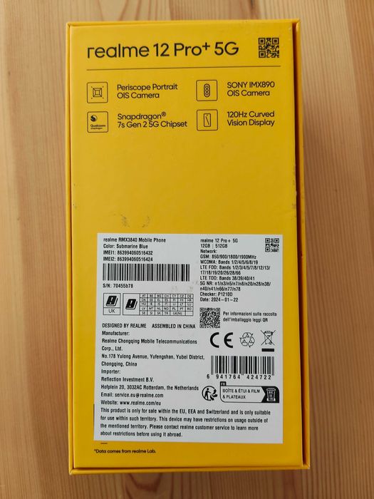 realme 12 Pro+ 5G 12/512GB  Stan Idealny