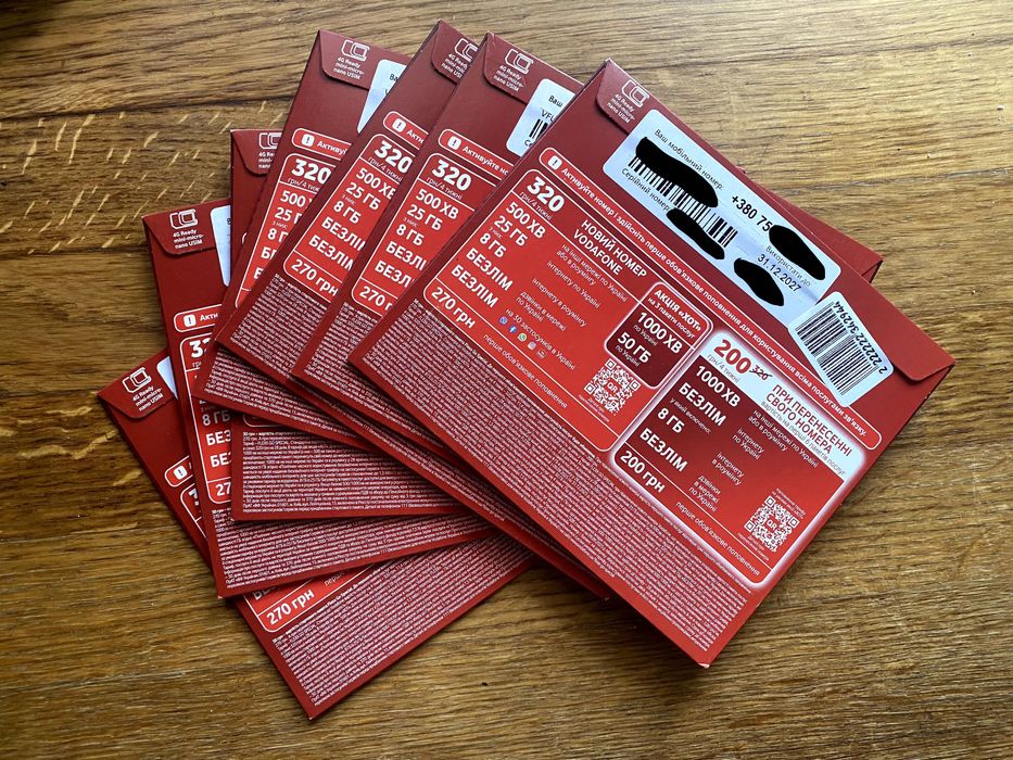 Стартові пакети Vodafone Flexx