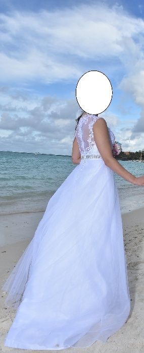 Obniżka !suknia ślubna koronka lekka zwiewna glamour GUZIKI BOHO
