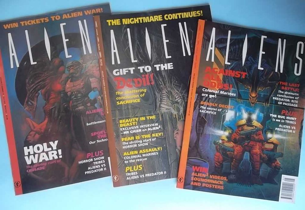 ALIENS (Magazine UK) , Volumes 1&2 , Dark Horse International.