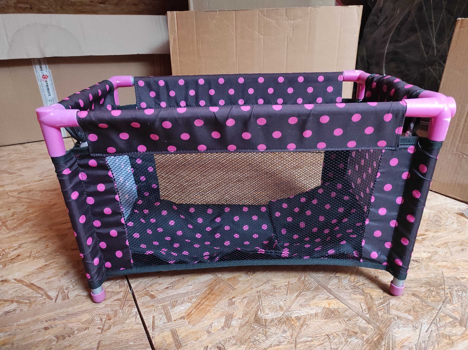Łóżeczko dla lalek z pościelą i nosidełko