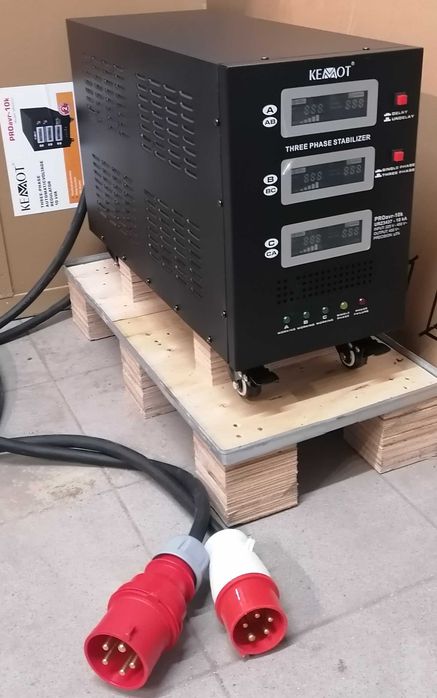 Regulator napięcia KEMOT 10KVA  trójfazowy automatyczny- gwarancja