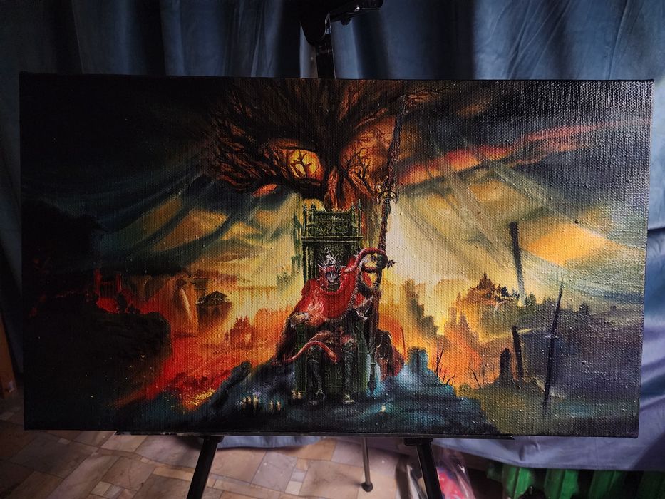 Картина маслом "Messmer. Elden ring" 70×40 см.