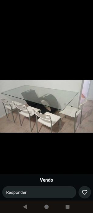 Mesa de vidro jantar