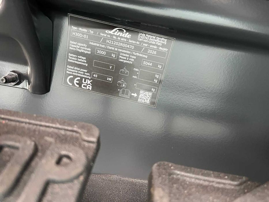 NOWY Wózek widłowy Linde H30D-01 Triplex 4,9 M Przesuw 2026 rok