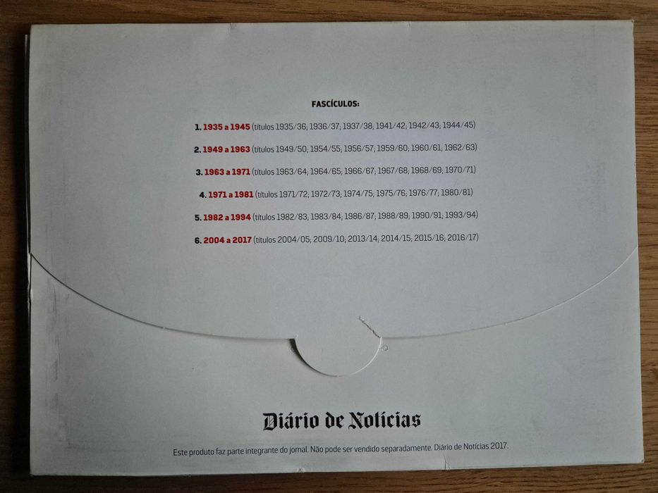 SL Benfica História dos 36 Campeonatos através das páginas do Diário Notícias