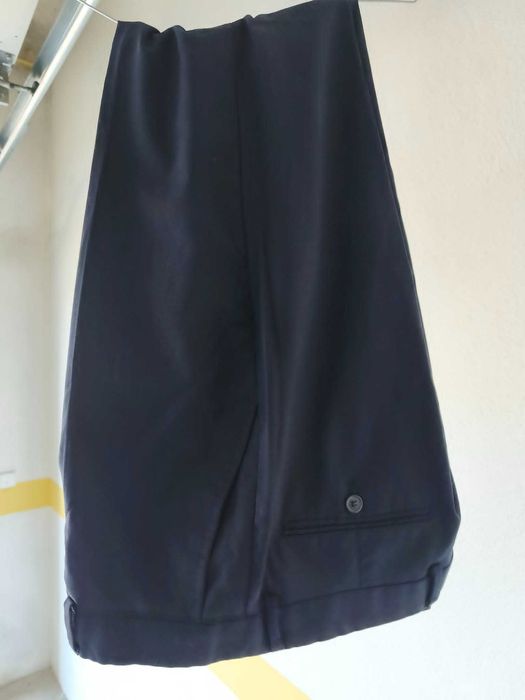 Fato Cortefiel Slim Fit azul-marinho T46 – Casaco + Calças