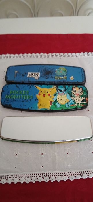 Estojo de metal Pikachu, usado