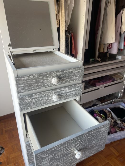STORKLINTA IKEA – Cómoda/Gaveteiro 5 Gavetas Branco