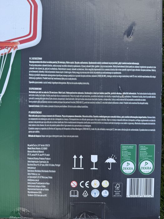 Nowy zestaw do koszykowki GoActive regulowana wysokosc gwarancja kosz koszykowka