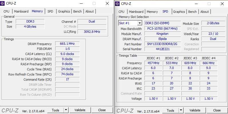 Pamięć RAM KINGSTON 2x2GB 1333 MHz SNY1333D3S9DR8 (DDR3, PC3-10600S)