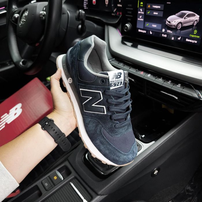 ТОП! Чоловічі кросівки New Balance 574 сині 41 42 43 44 45 46