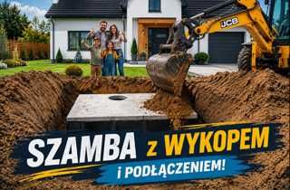 Betonowe Zbiorniki na Deszczówkę Szambo Szamba Program Moja Woda