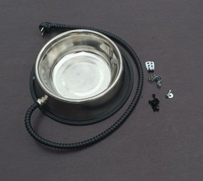 Розпродаж складу! Миска з підігрівом для тварин №7 з нержавіючої сталі