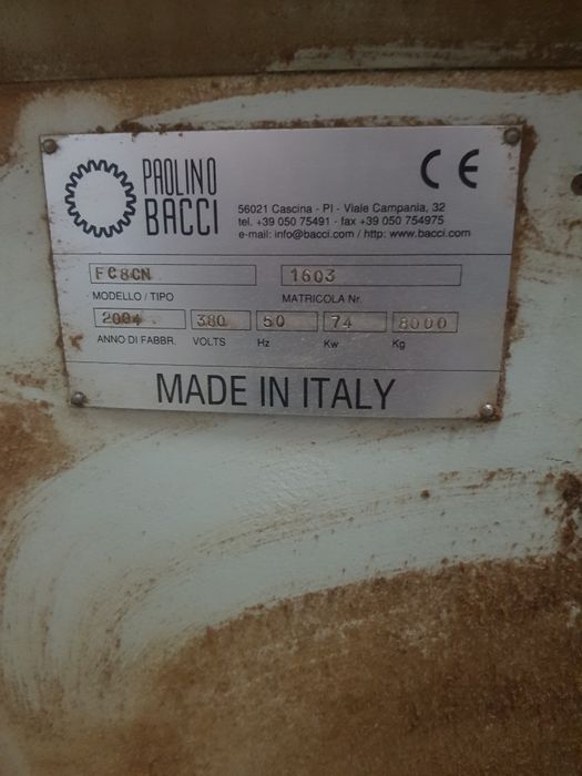 CNC Paolino Bacci FC 8 CN 2004р.